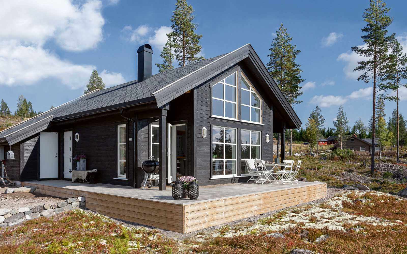 одноэтажный каркасный финский дом