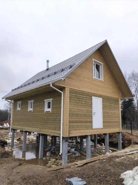 Дом-баня из бруса по проекту заказчика, Тверская область - 1